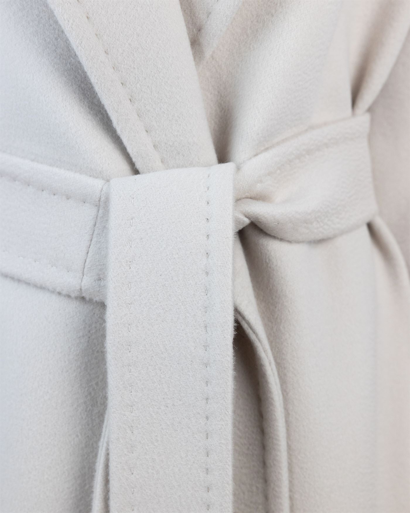 Max Mara Ecru Tiger Coat In White