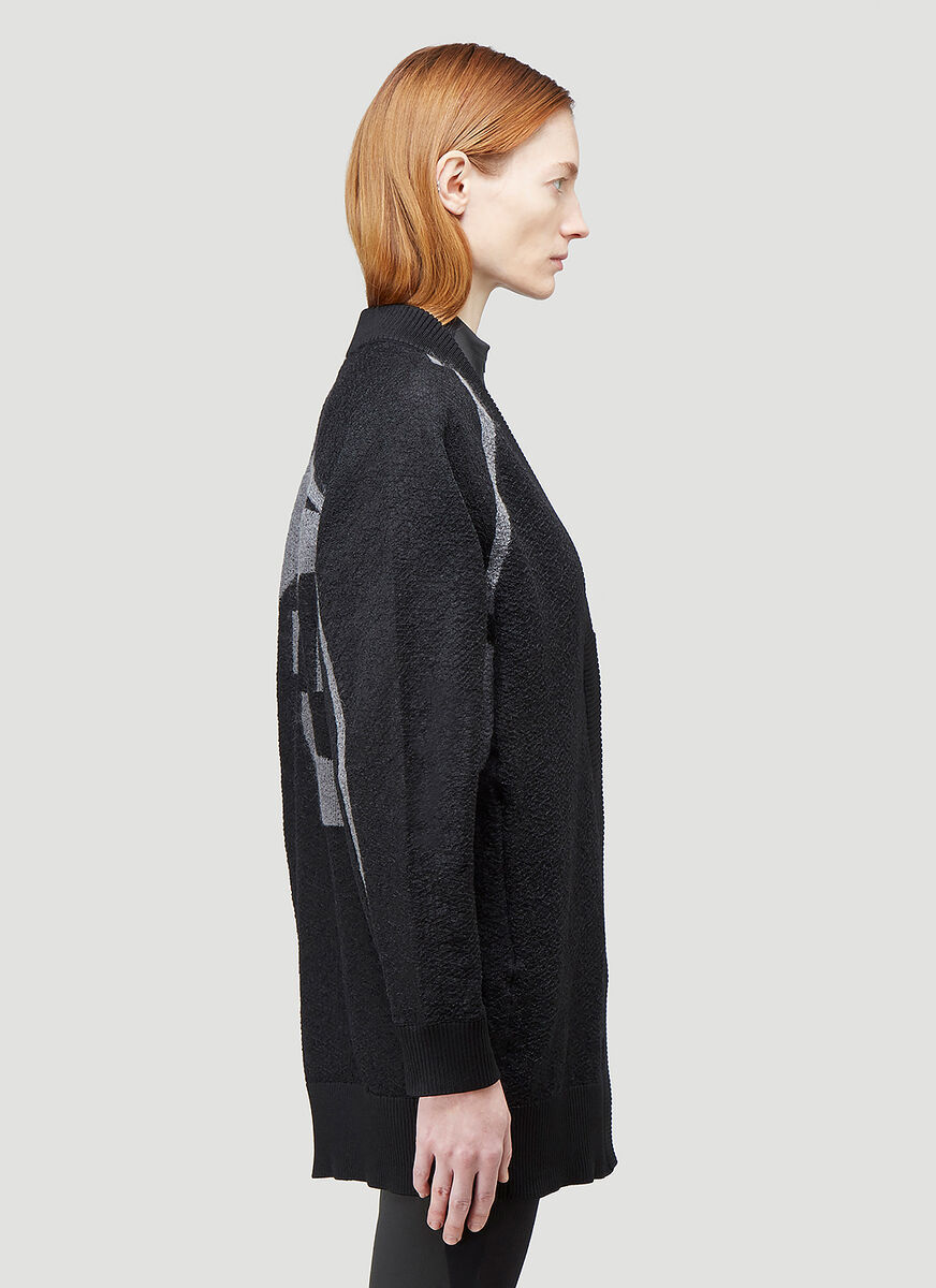 Y-3 Single-breasted Button-fastening Cardigan In Black