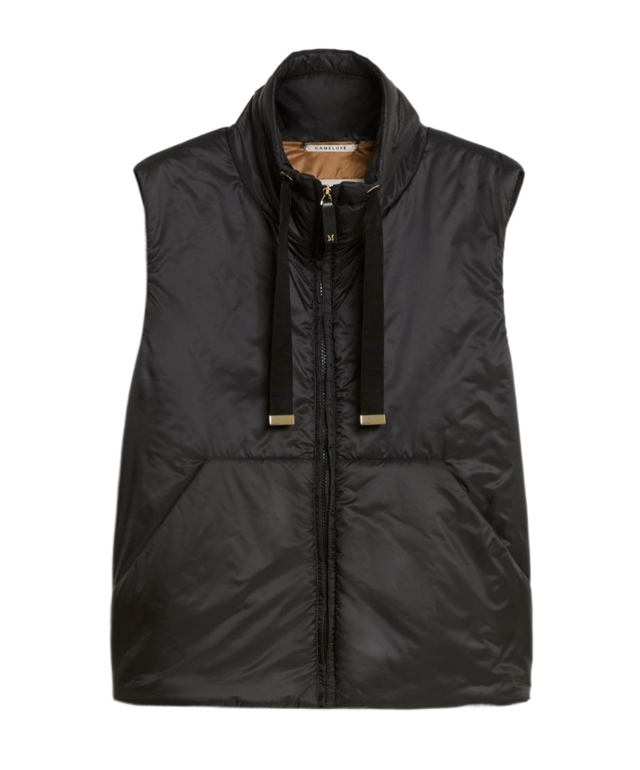 Max Mara Sleeveless Vest In Black
