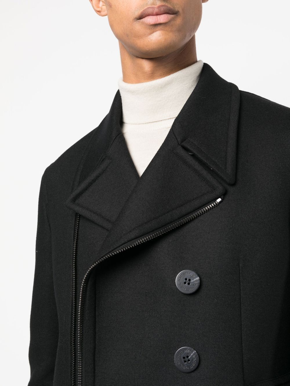 Neil Barrett Double-brested Tailored Jacket In Black
