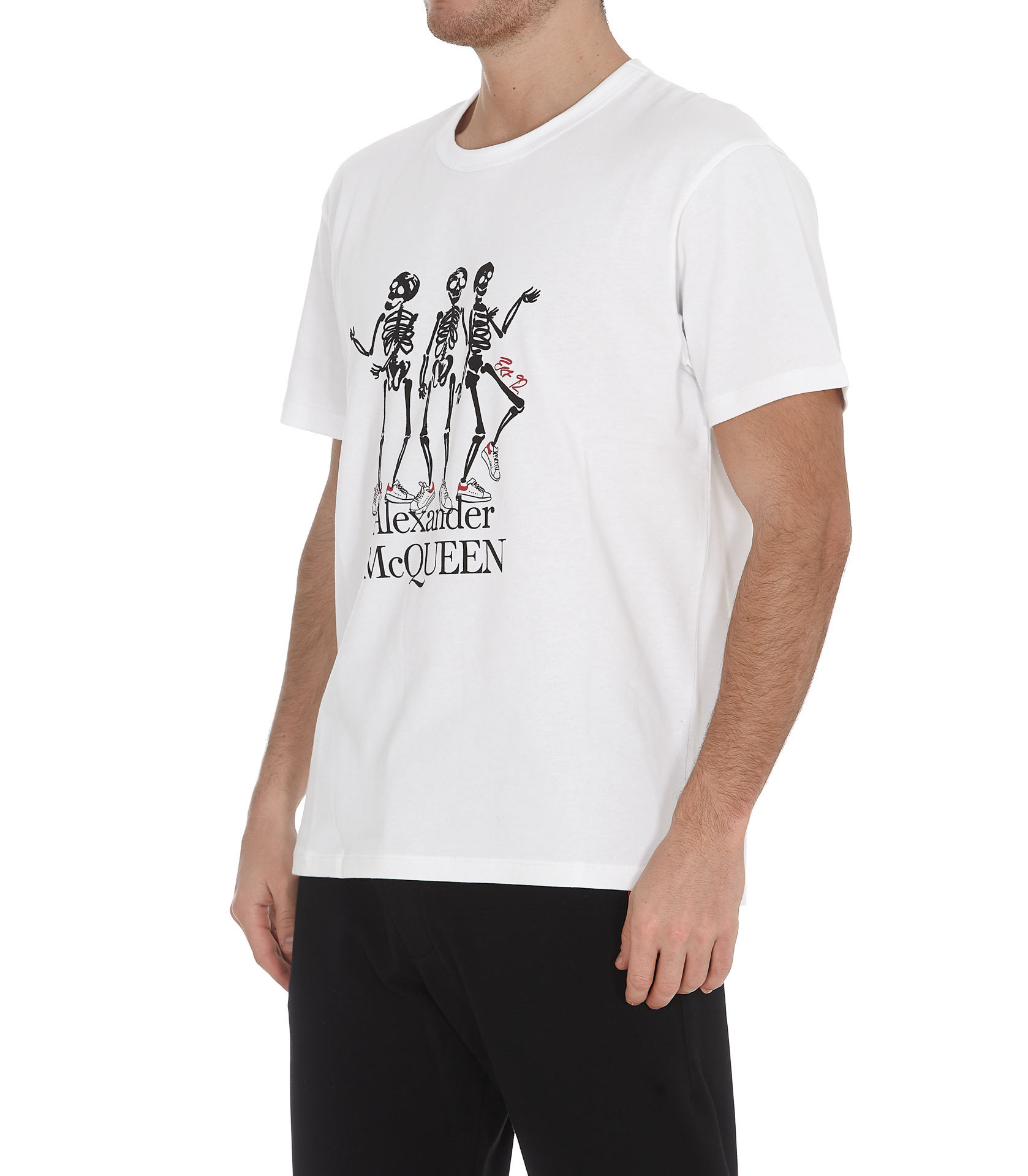 ALEXANDER MCQUEEN ALEXANDER MCQUEEN SKELETON PRINTED T-SHIRT