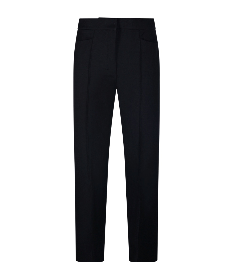 Max Mara Pantalone Dritto In Cady In Black