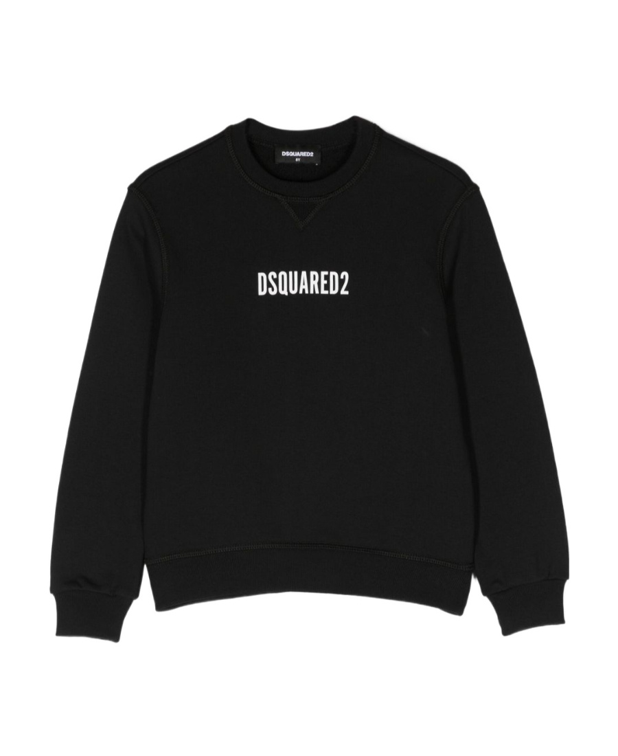 DSQUARED2 LOGO PRINTED ROUND NECK SWEATER