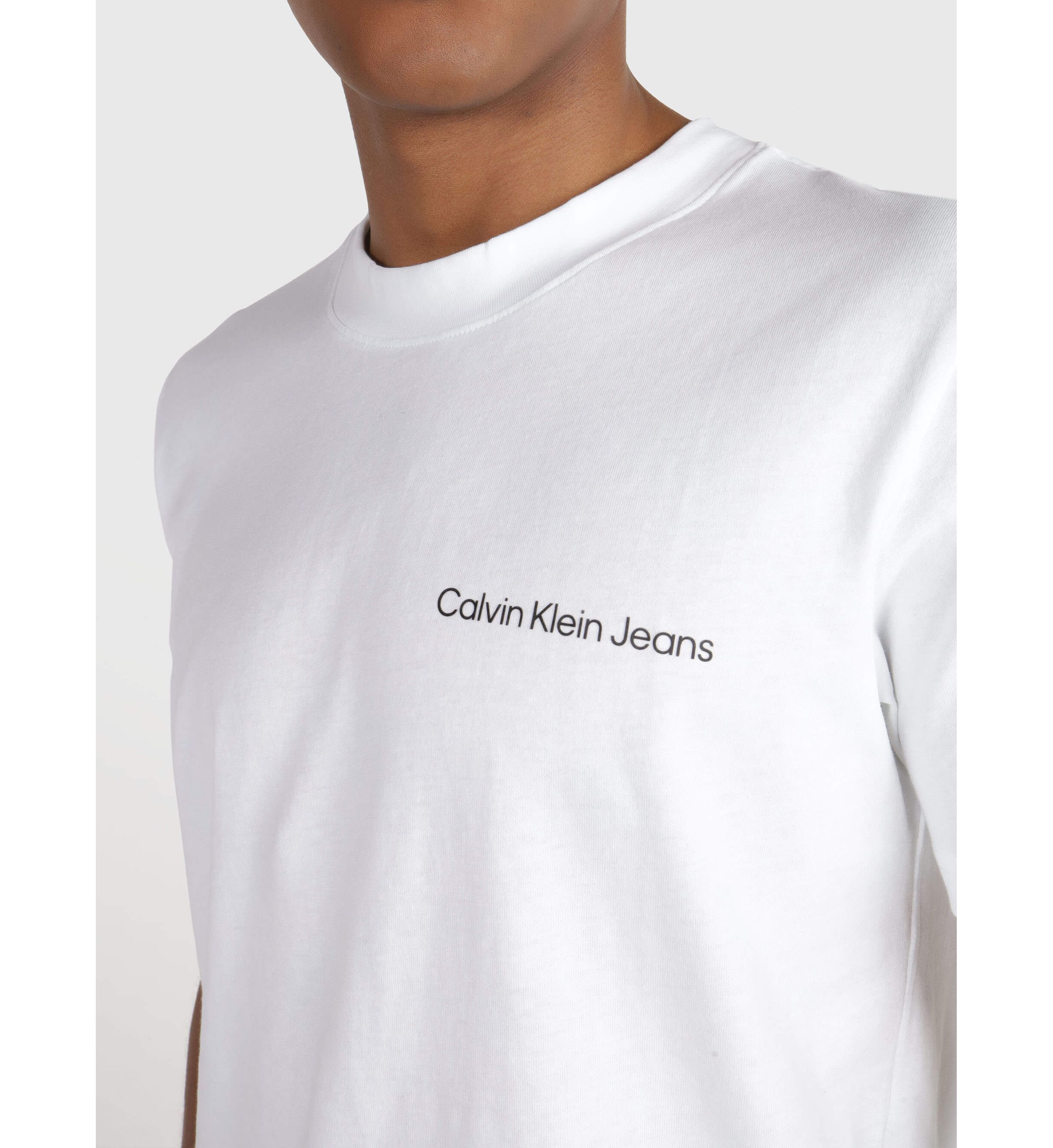 Calvin Klein Jeans Est.1978 Logo-print Cotton T-shirt In White