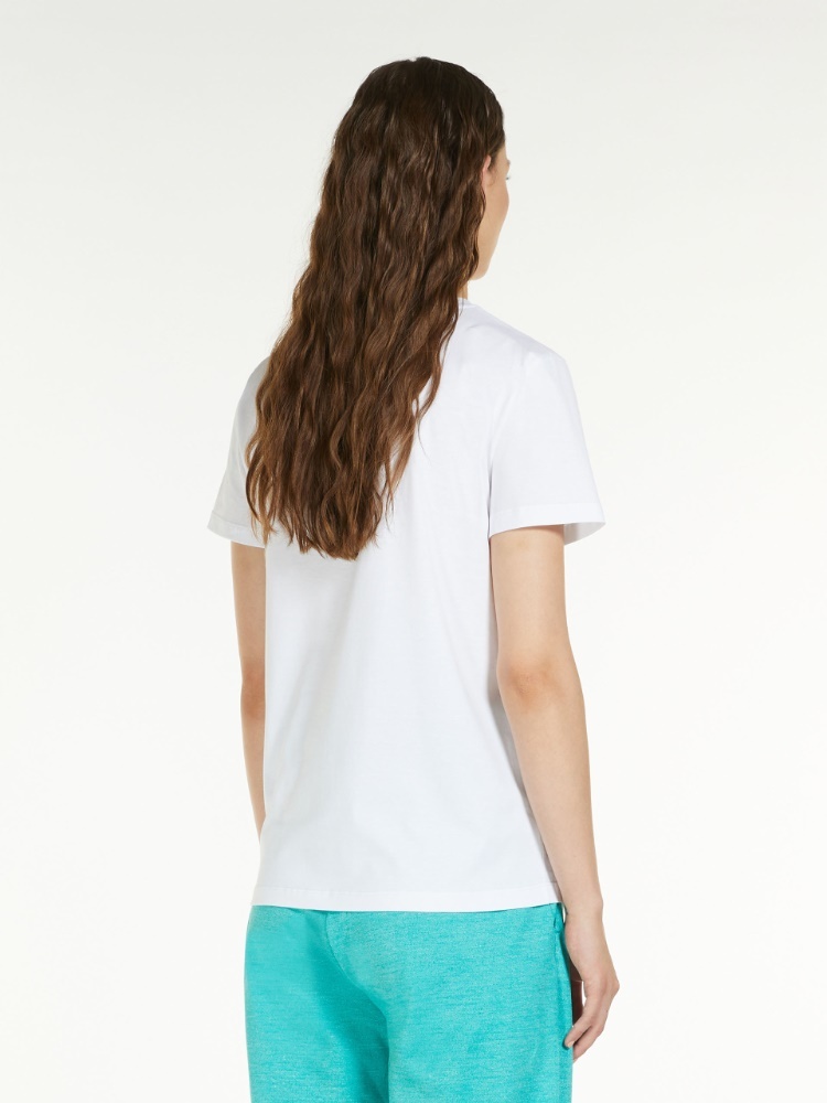 Max Mara Cotton T-shirt In White