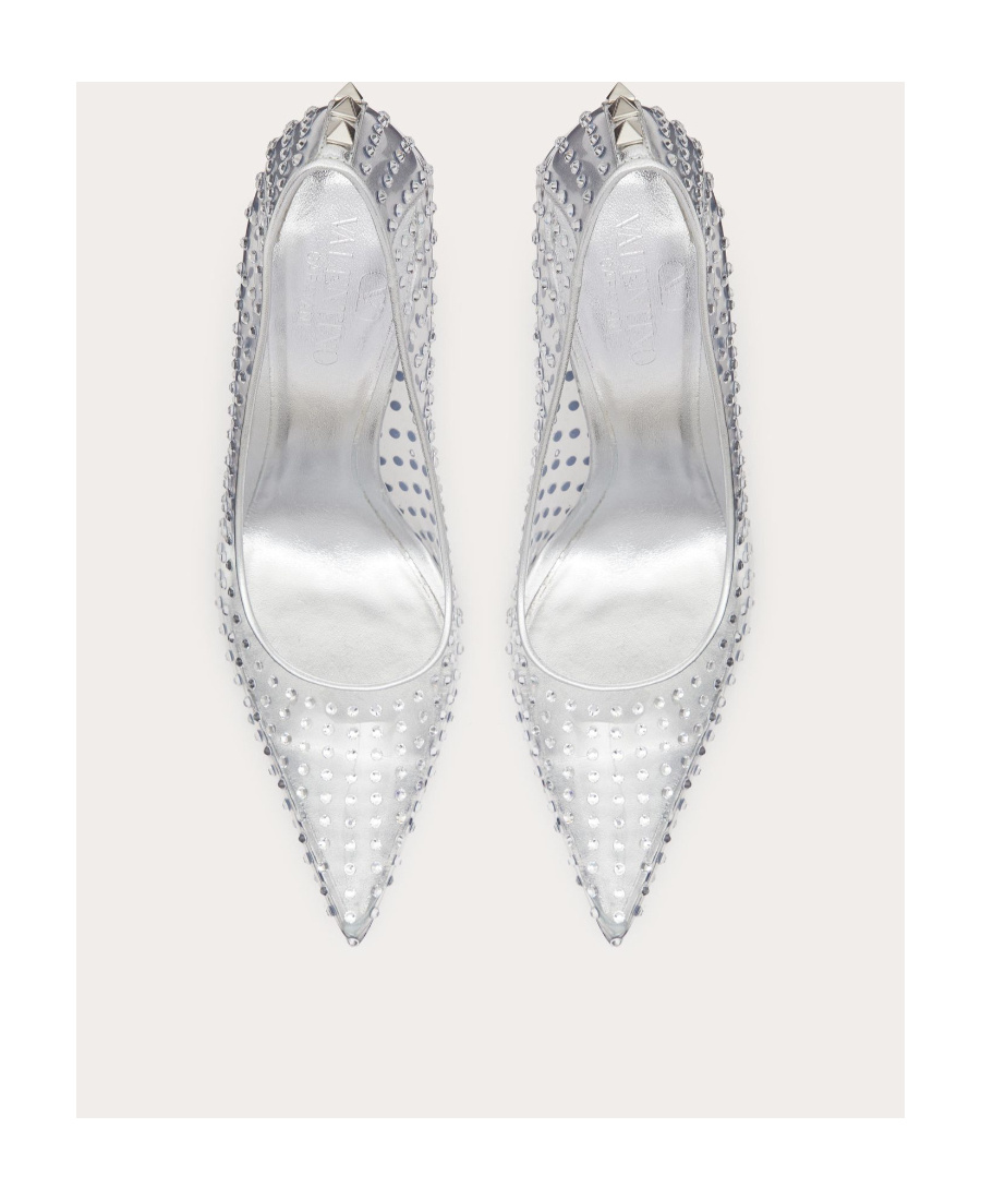 Valentino Garavani Pumps Mit Kristallen In White