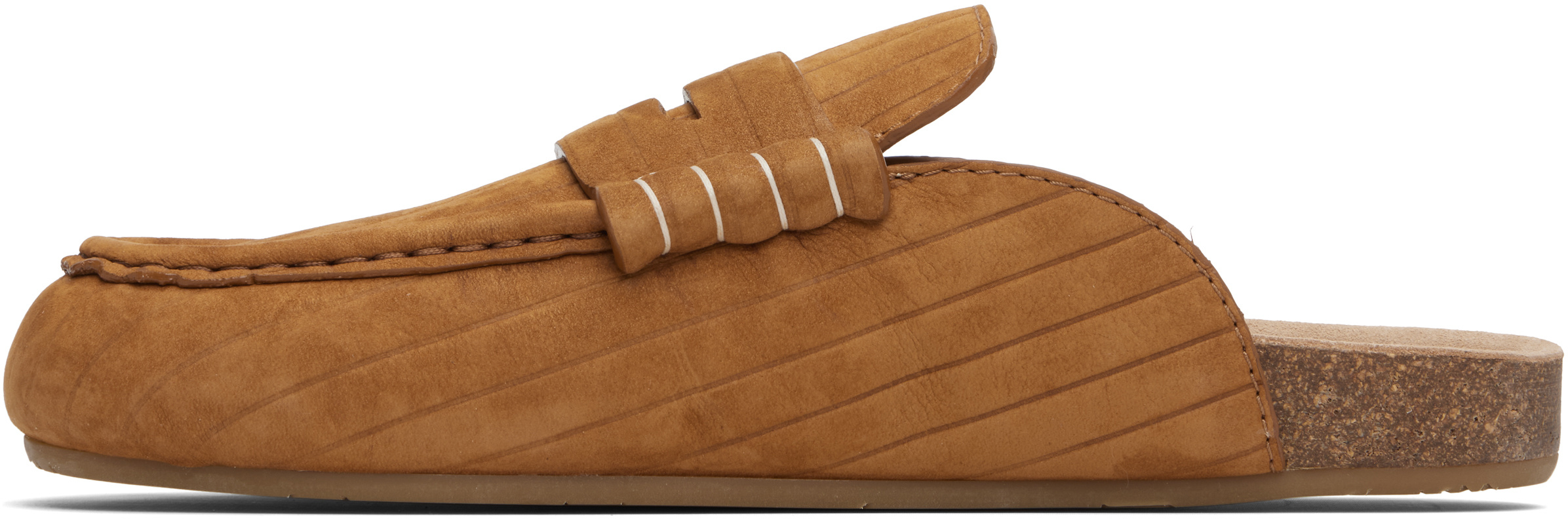 Jw Anderson Stitch Mules In Brown