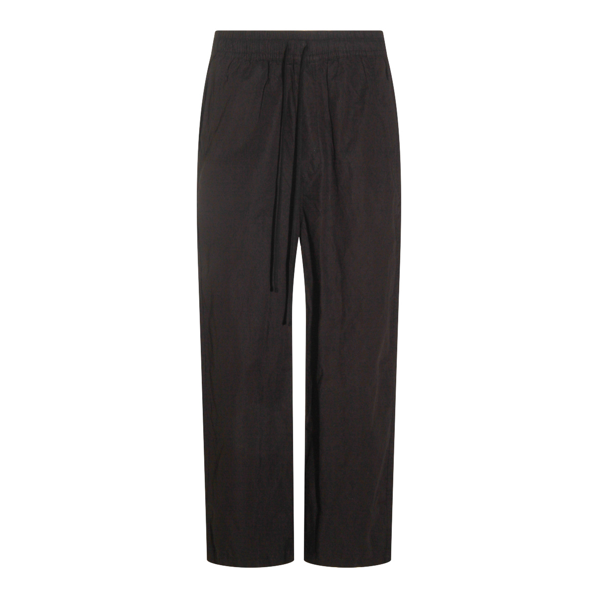 Thom Krom Elasticated-waist Straight-leg Trousers In Black