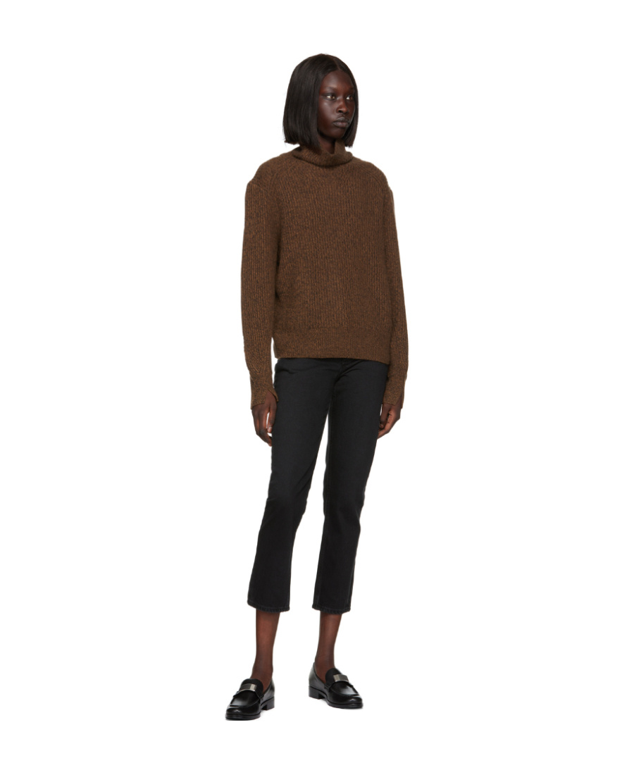 Rag & Bone Tapered Cotton Jeans In Black