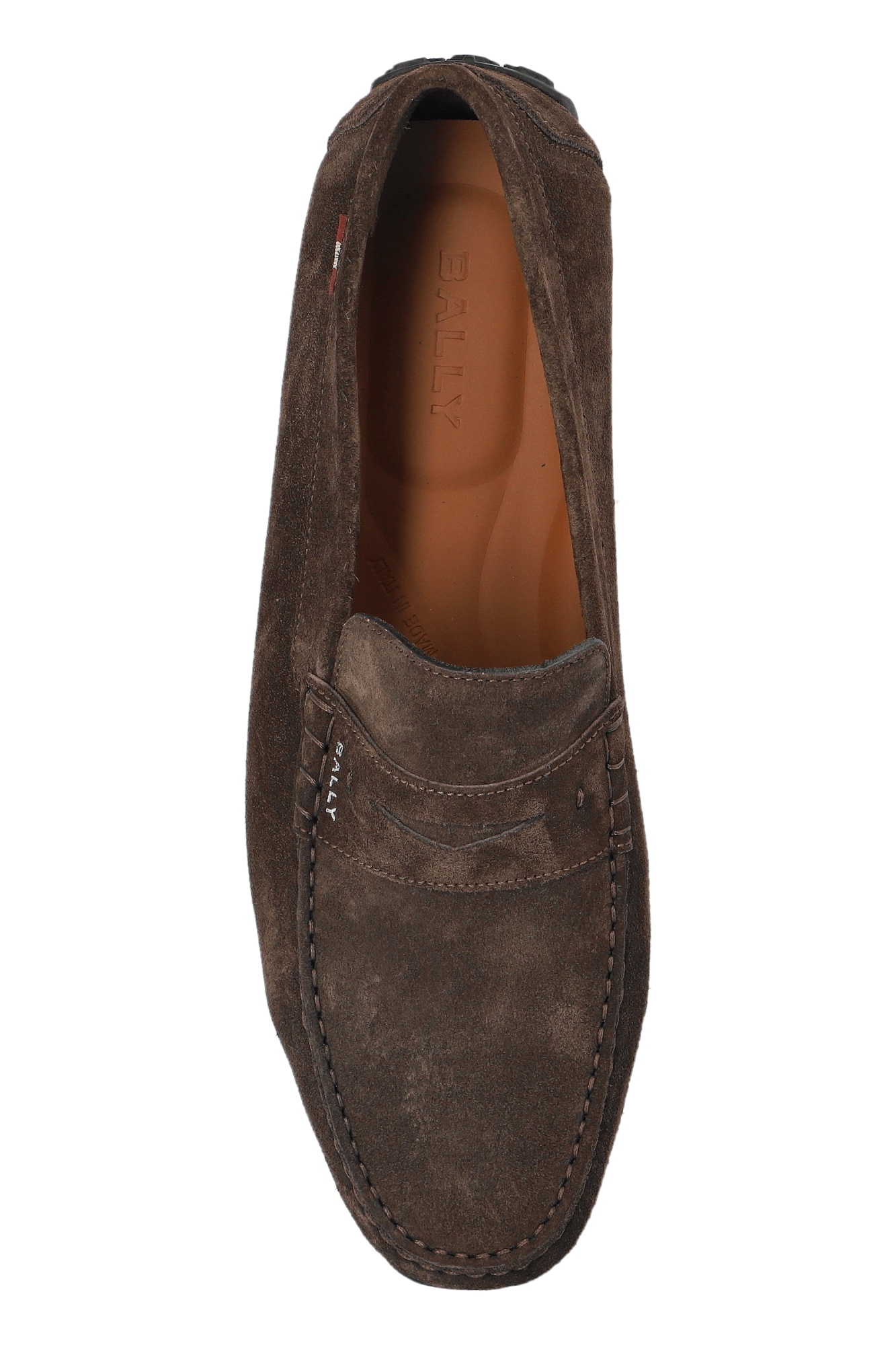 Bally Suede-leather Loafers In Brown