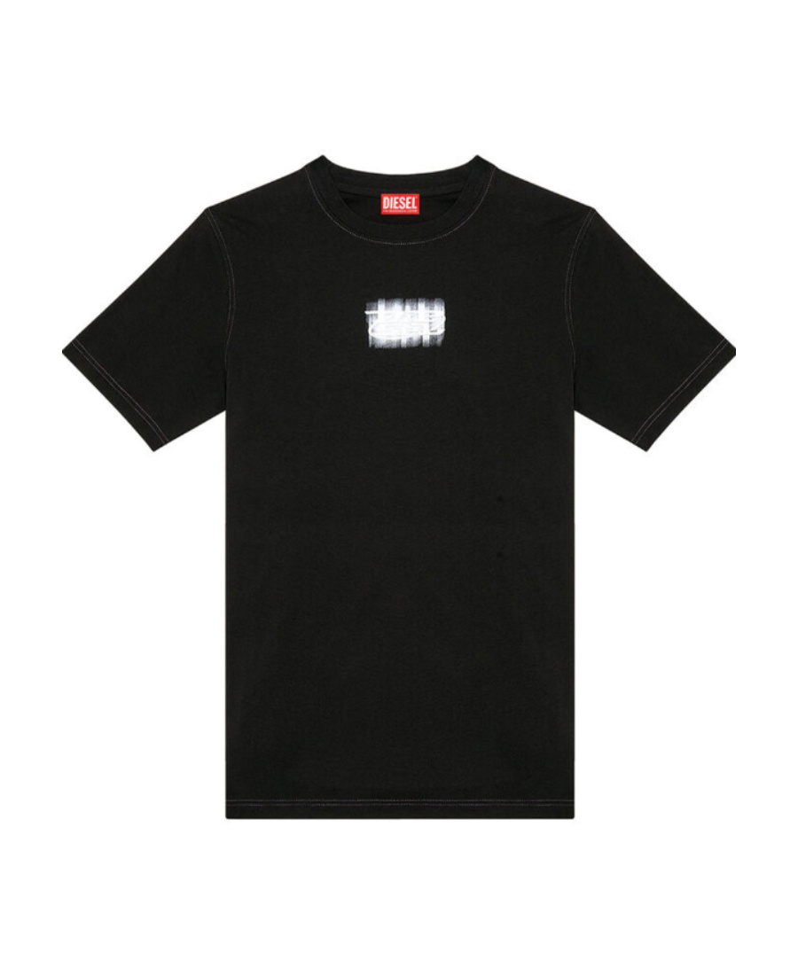 DIESEL LOGO FLOCKING T-SHIRT
