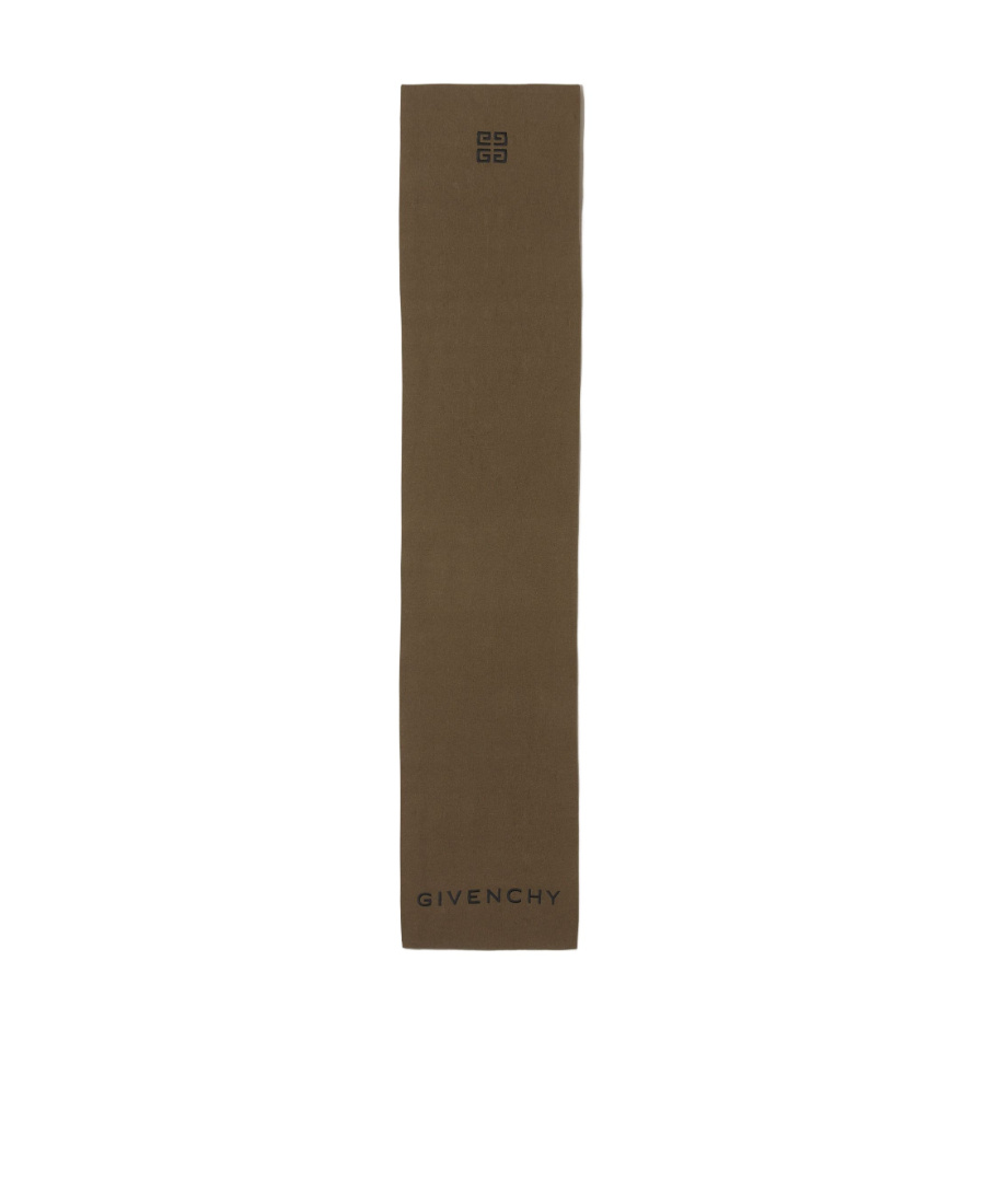 Givenchy Logo Scarf In Green