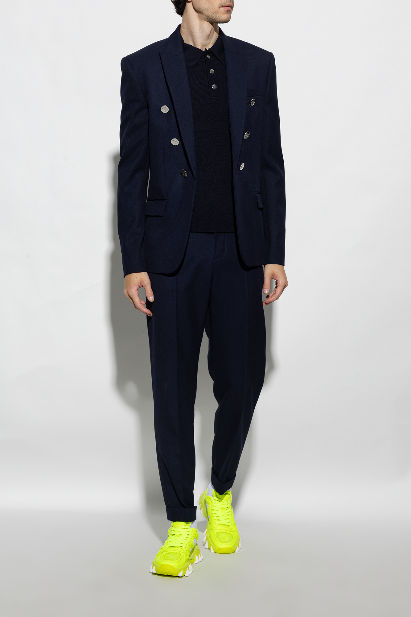 Balmain Yellow B-east Sneakers In Yellow