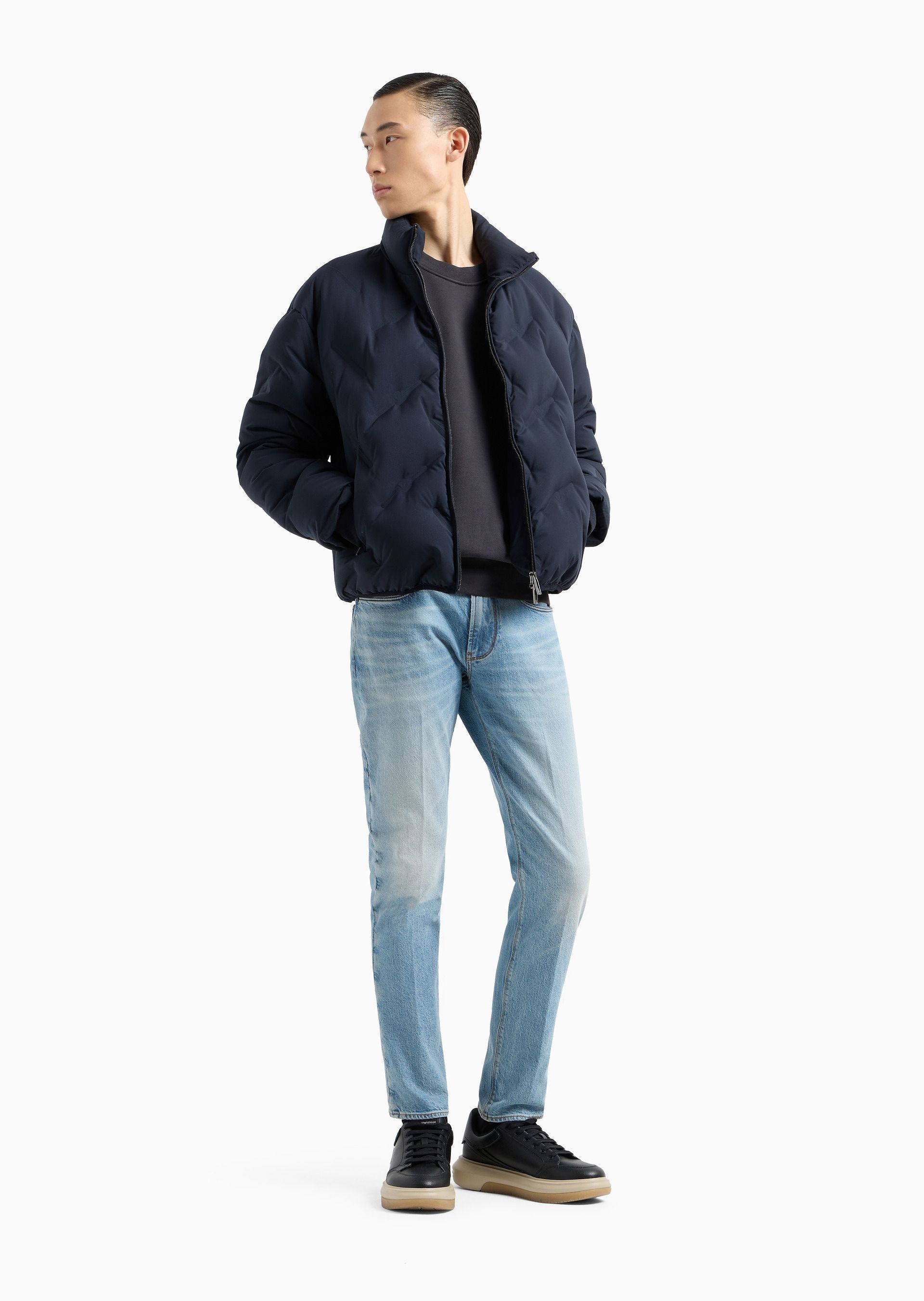 Emporio Armani Multi-pocket Jeans In Blue