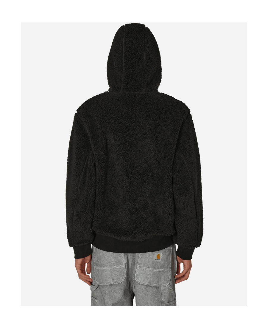 Carhartt Wip Active Liner Fleece Drawstring Hooded Jacket In Black