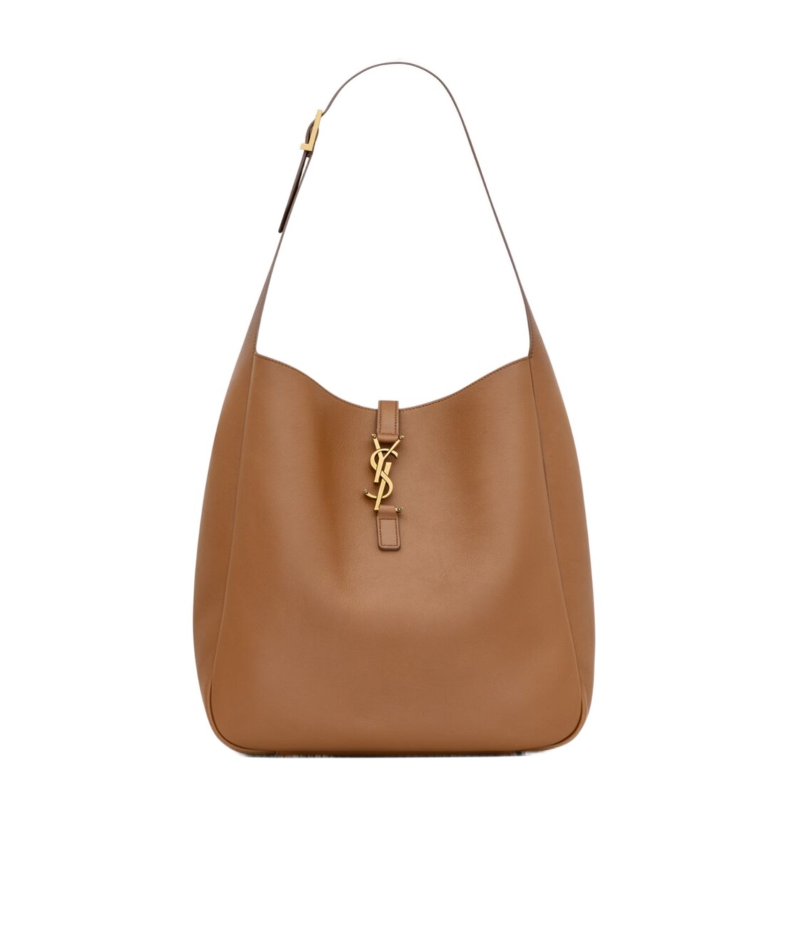 Saint Laurent Le 5 À 7 Large Shoulder Bag In Brown