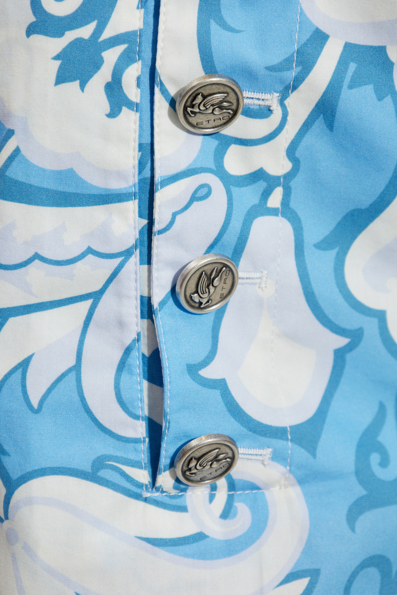 Etro Paisley-print Shorts In White