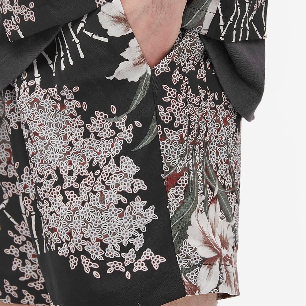 Amiri All-over Graphic Print Shorts In Black