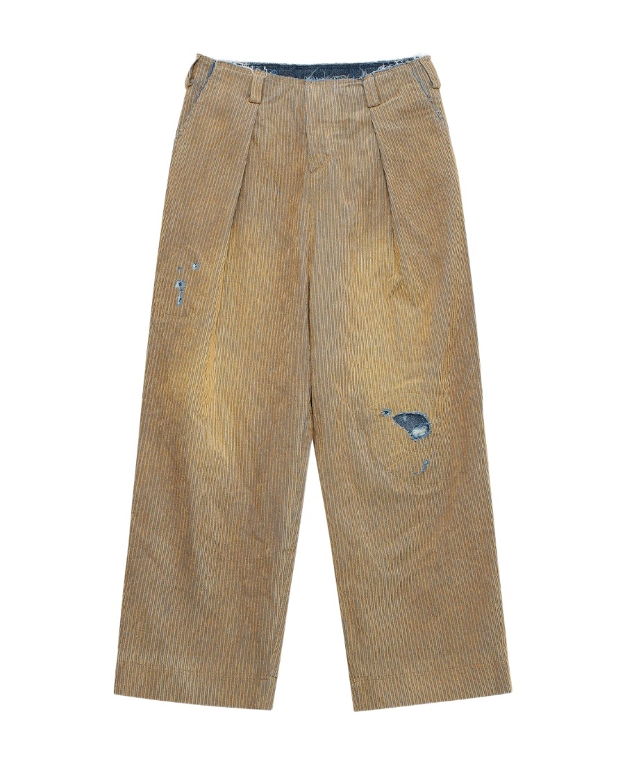 Ader Error Imitation Of Old Design Casual Pants In Brown