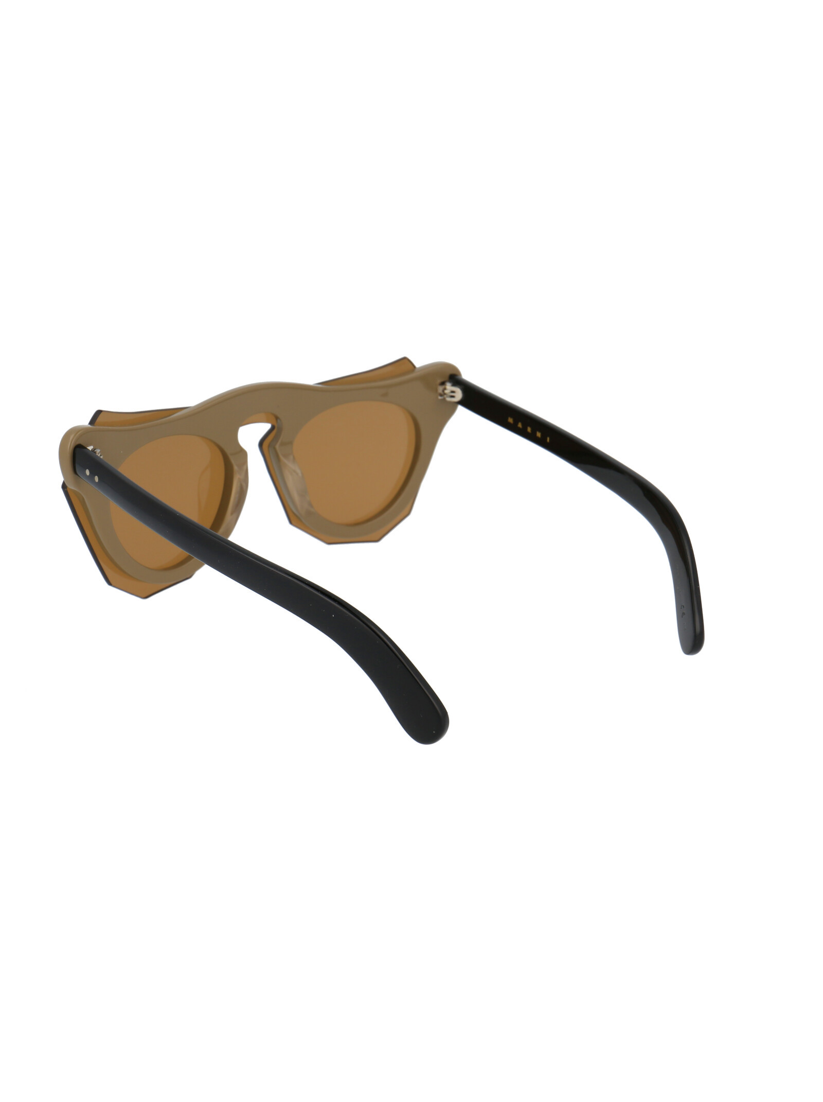 Marni Geometric-frame Sunglasses In Brown