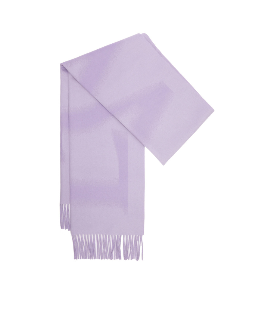 Loewe Wool And Cashmere Scarf In Purple