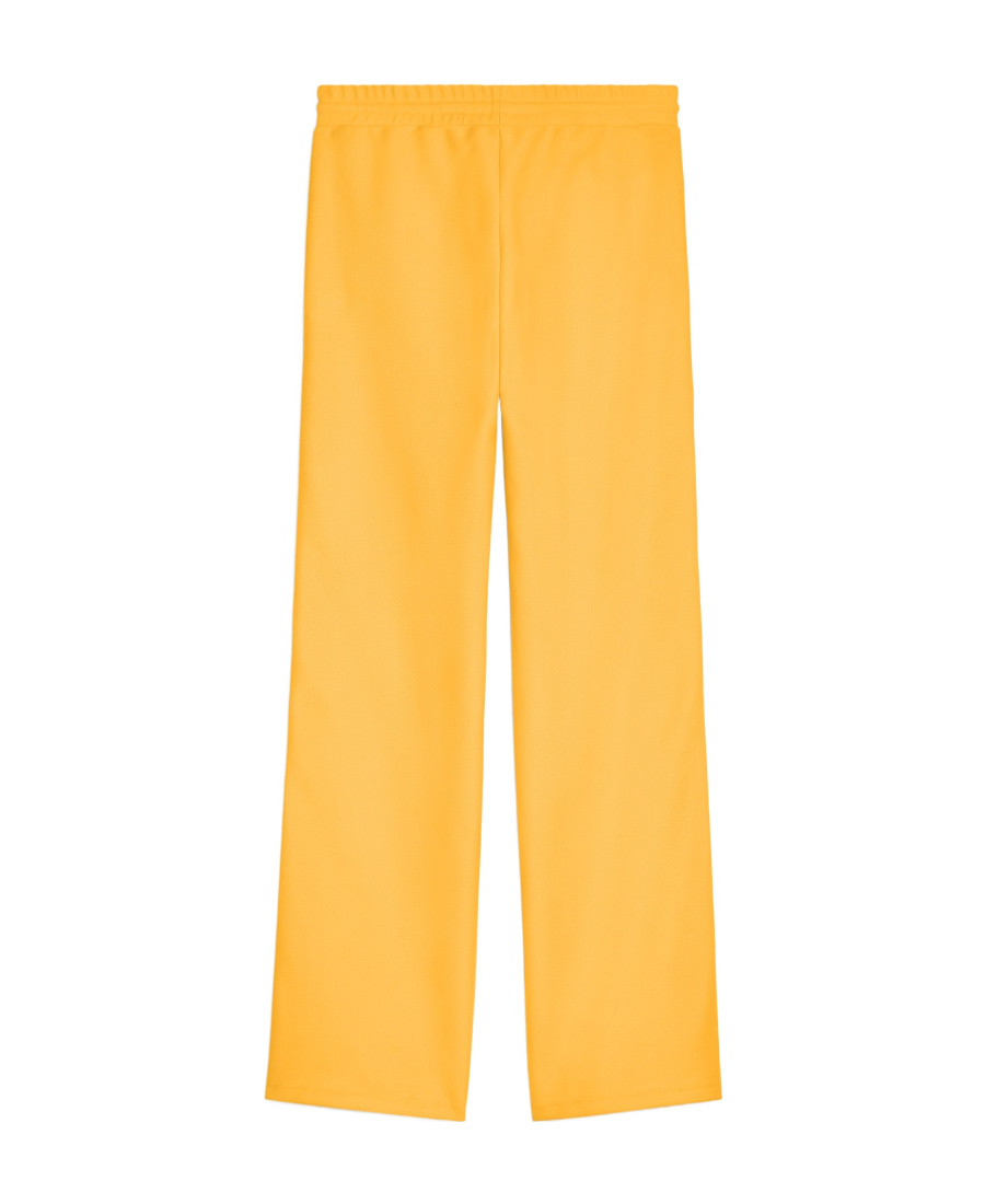 Celine Double-sided Plain Knitted Button Sweatpants In Orange