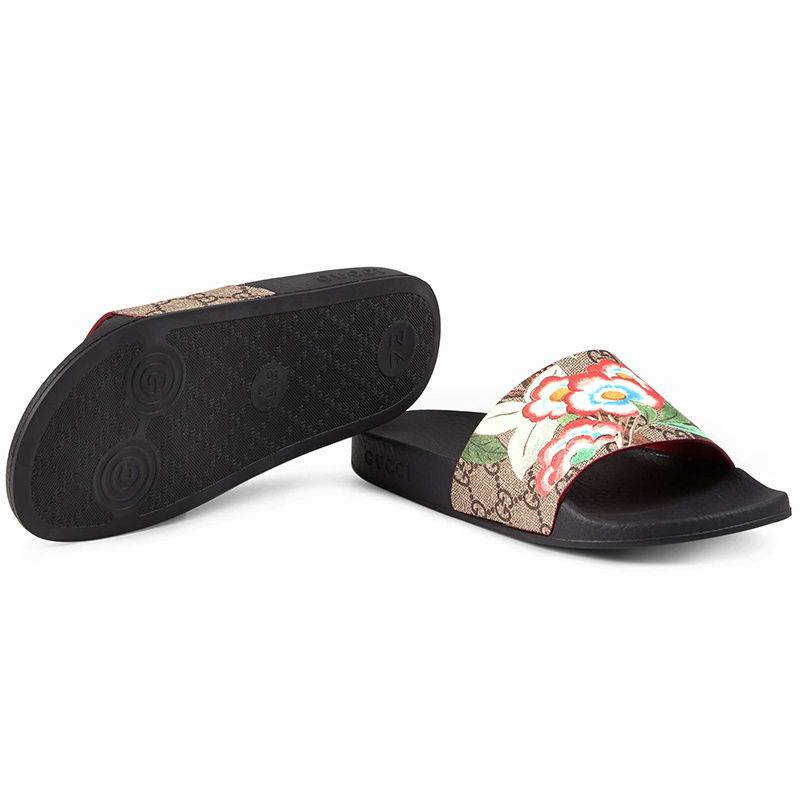 Gucci Double G Printing Leisure Drag Cool Drag In Multicolor