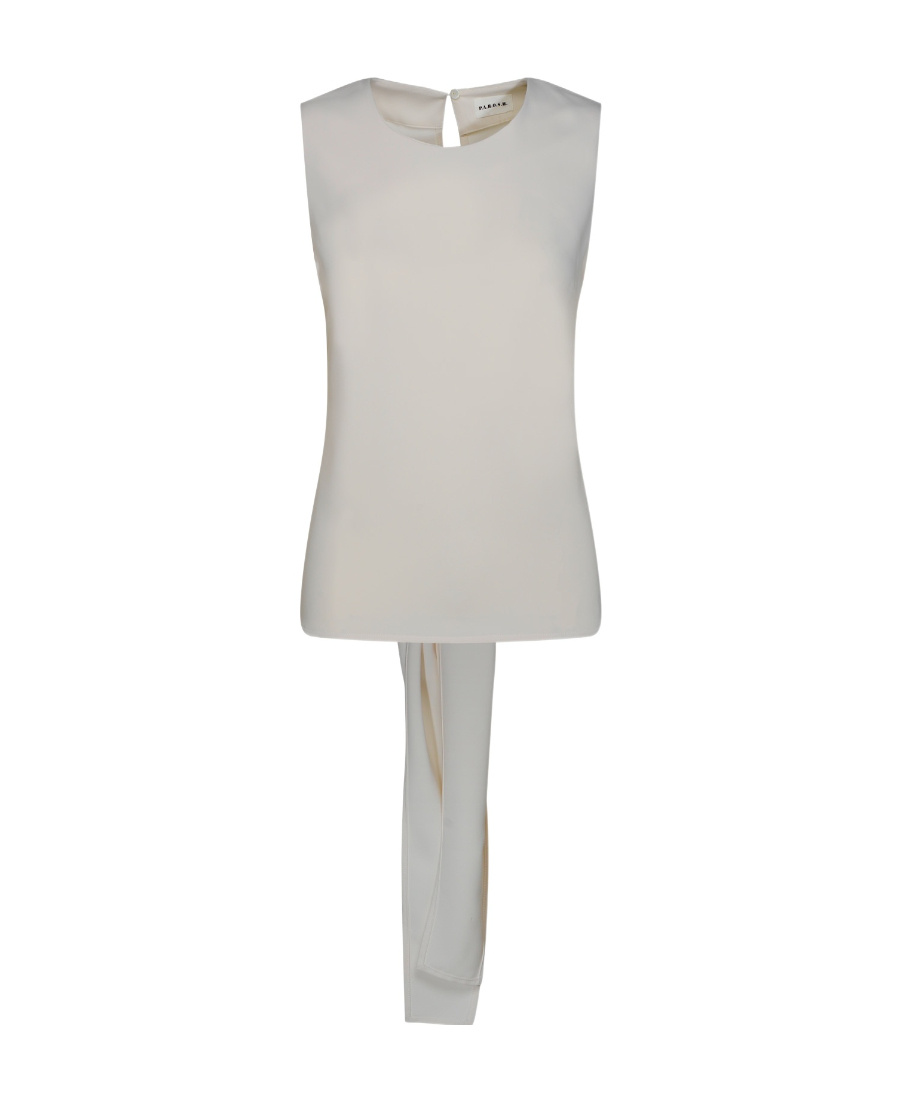 P.a.r.o.s.h . 'panty' White Polyester Tank Top In White