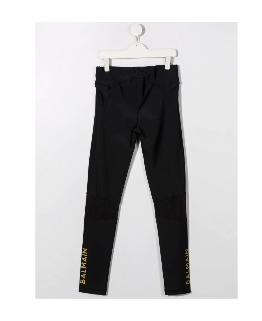 Balmain Logo-print Leggings In Black