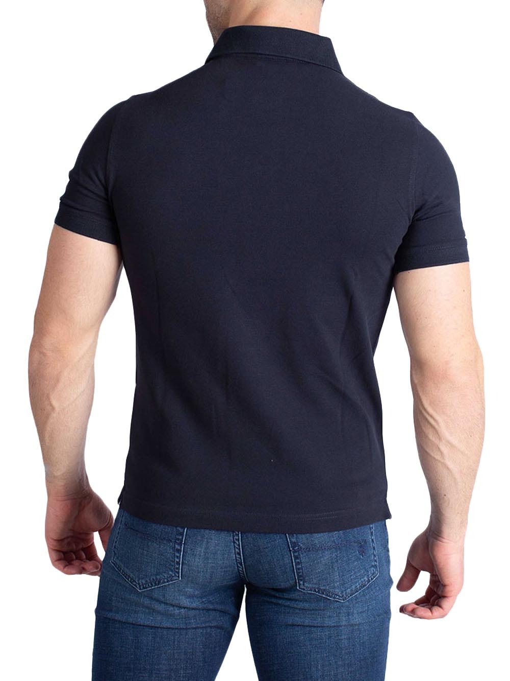 K-way Short-sleeved Polo Shirt In Black