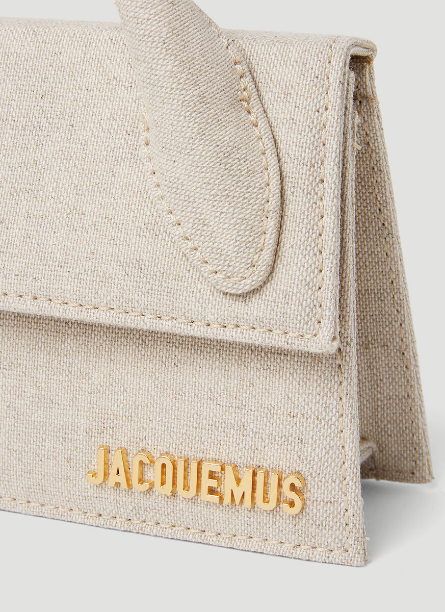 Jacquemus Le Chiquito Long Signature Handbag In Nude