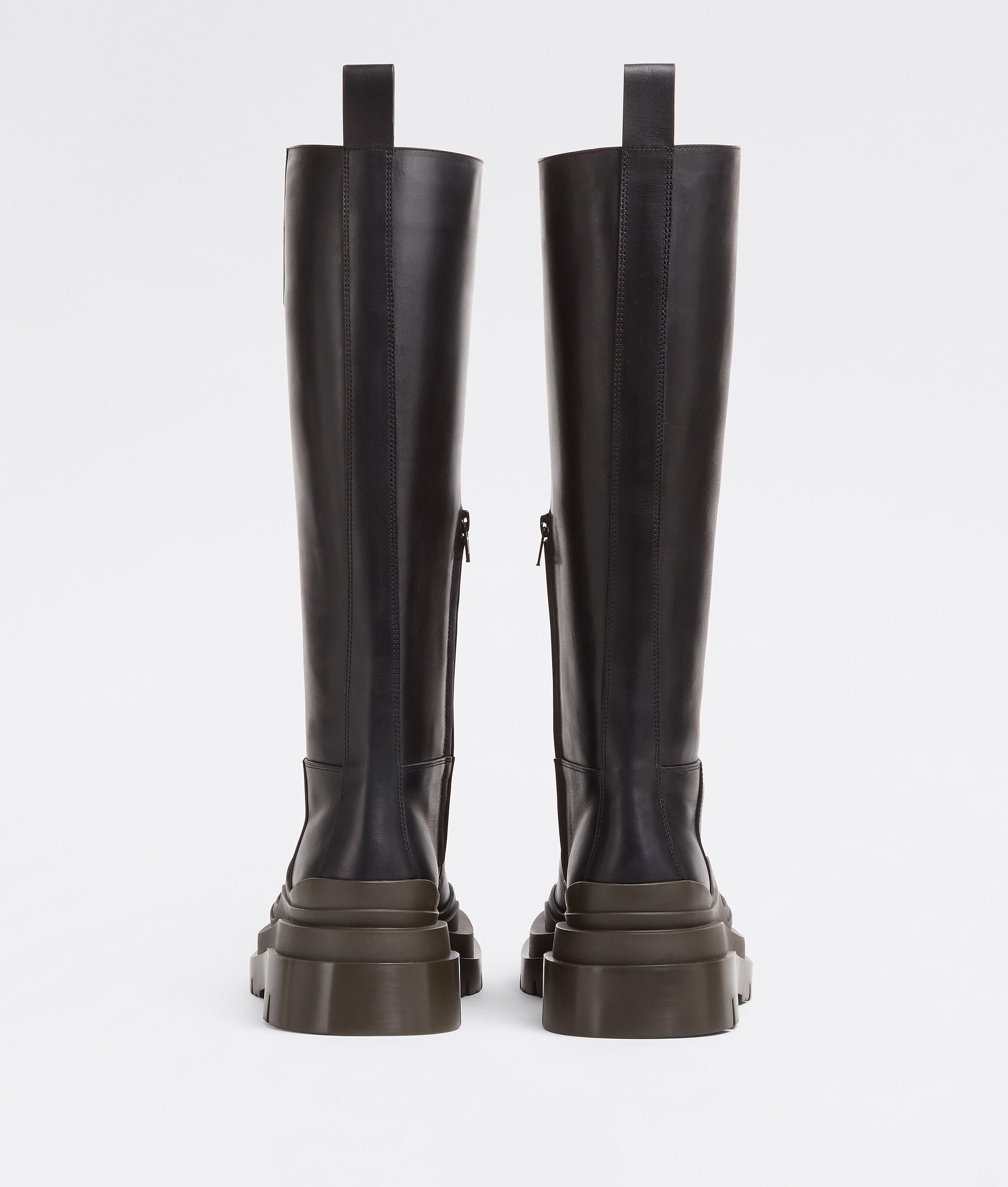 Bottega Veneta Round-toe Knee-high Boots In Black