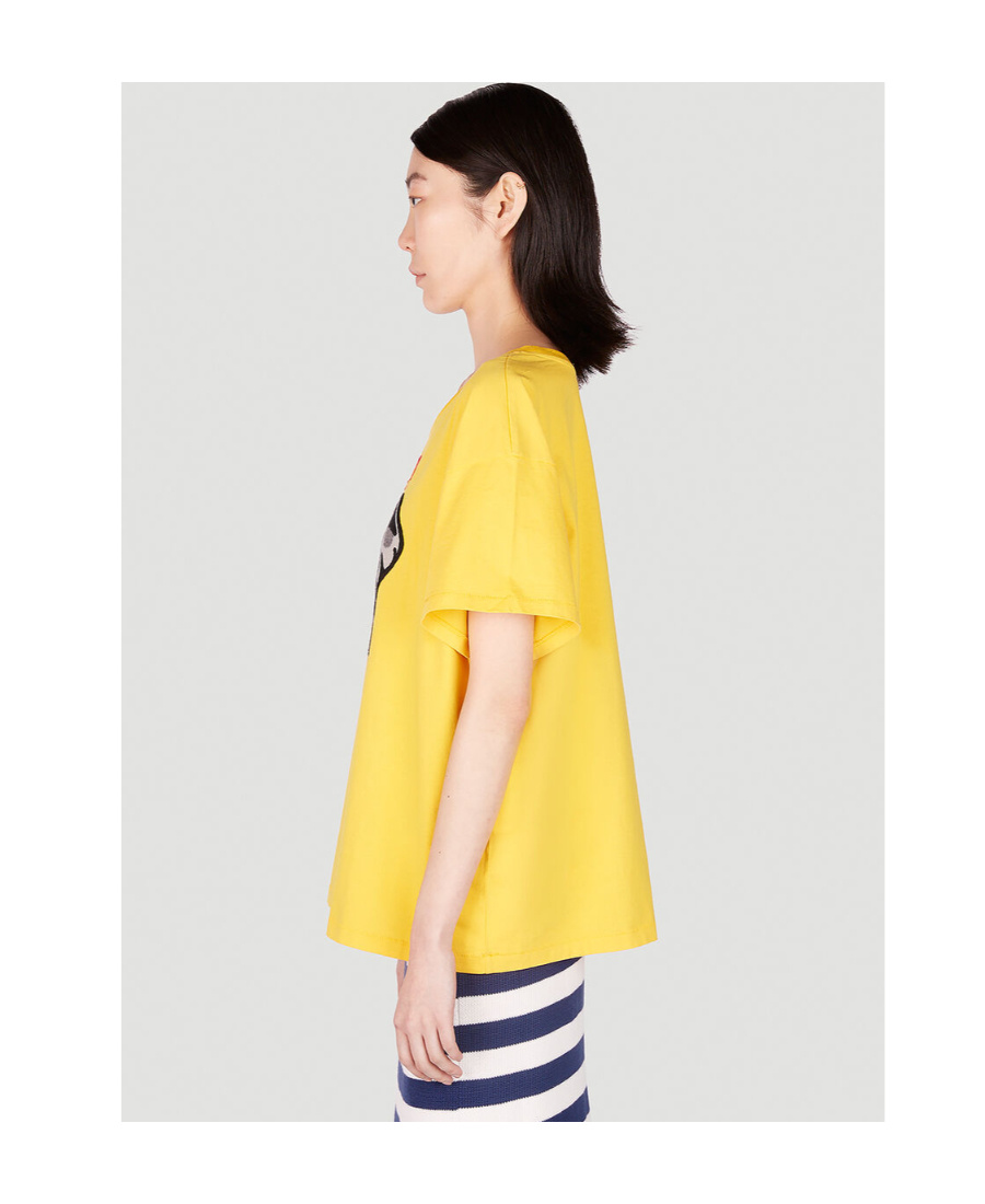 Shop Kenzo ' Éléphant' Casual T-shirt In Yellow