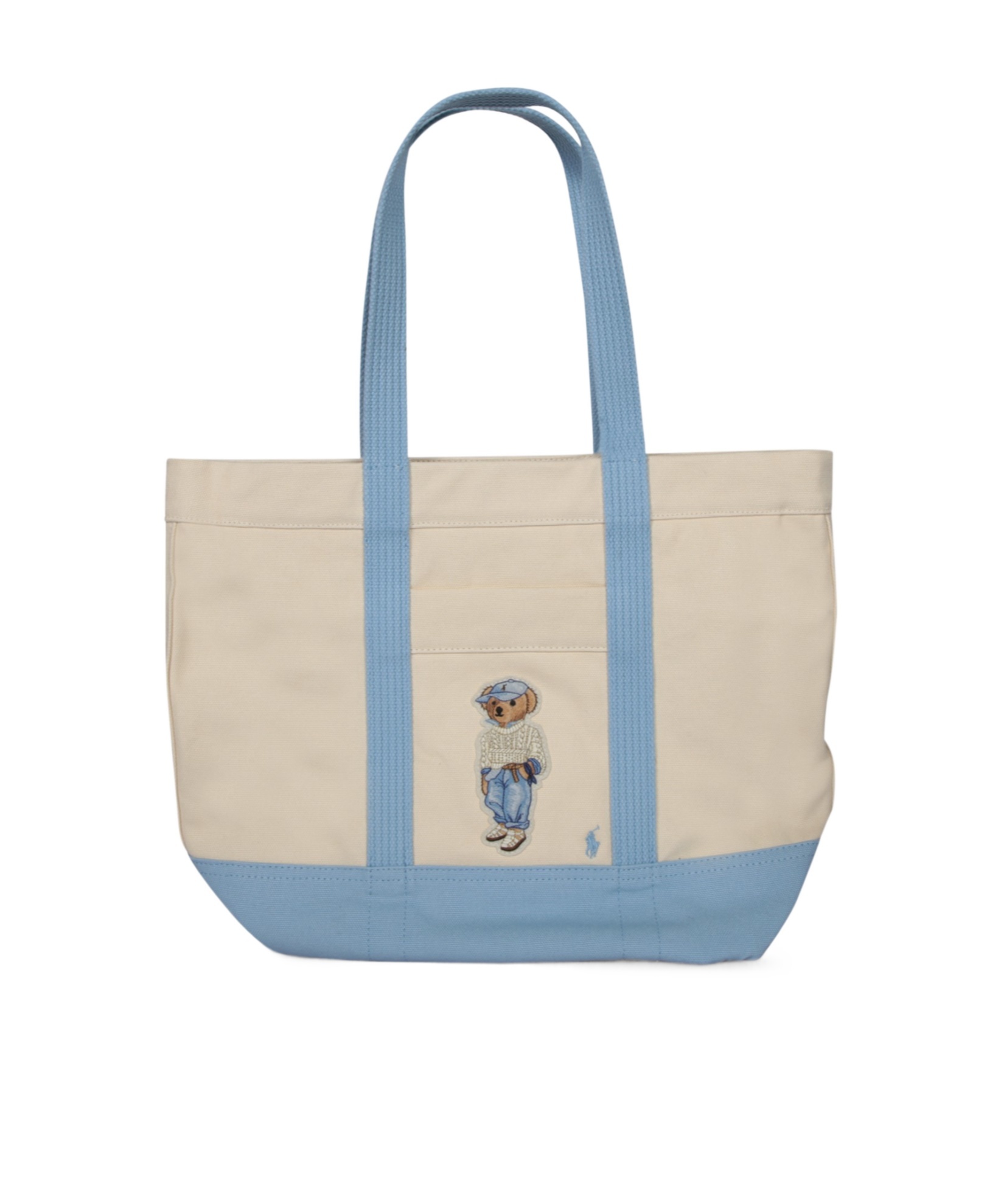 Polo Ralph Lauren Cotton Tote Bag In Brown