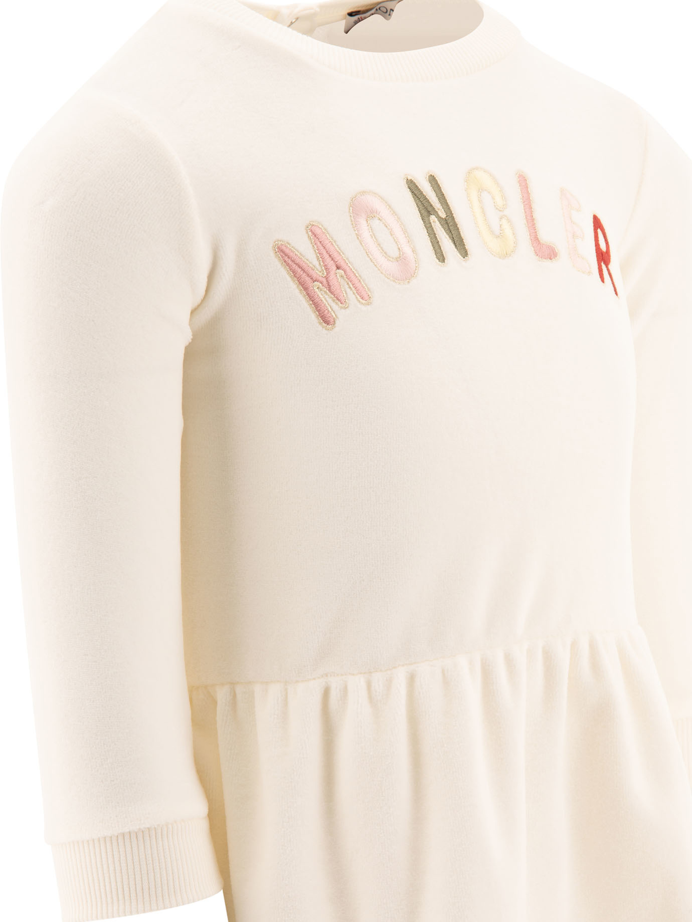 Moncler Long-sleeved Dress In White