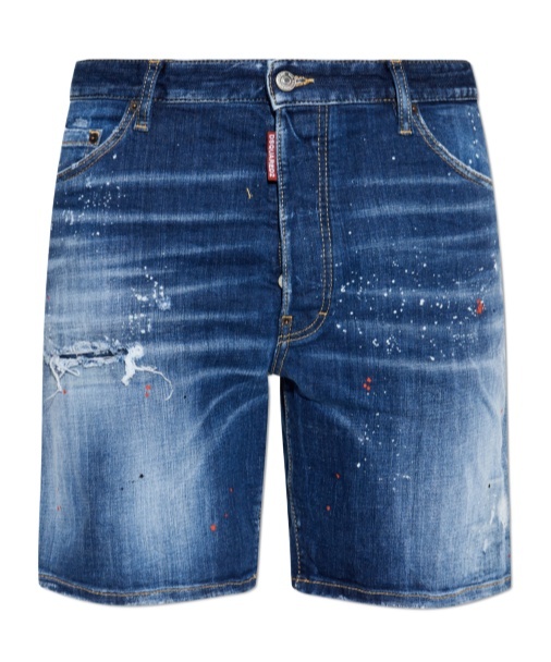 Dsquared2 Cropped Jeans With Paint Splatters