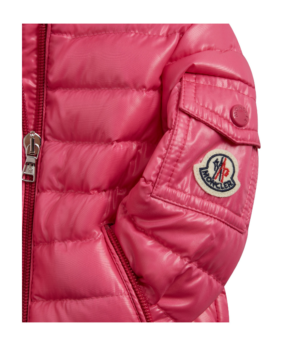 Moncler Paulas Zipper Down Jacket In Pink
