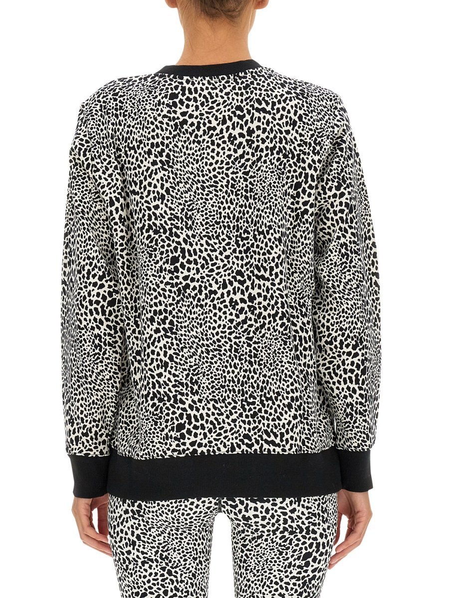 Michael Kors Sweatshirt With Logo Print In Black