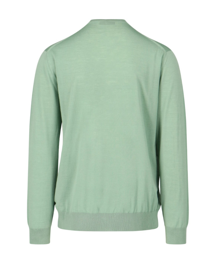 Prada Men Logo Embroidery Sweater In Green