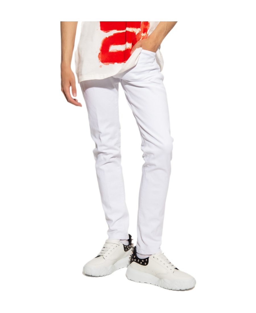 Dsquared2 White Bull Skinny Jeans In Multi