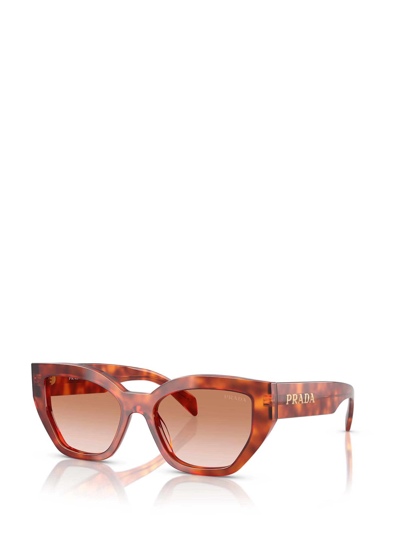 Prada Sunglasses Woman Beige In Brown