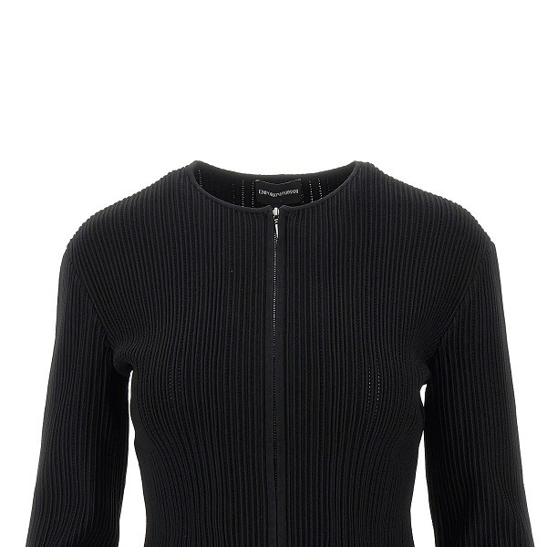 EMPORIO ARMANI RIBBED CARDIGAN
