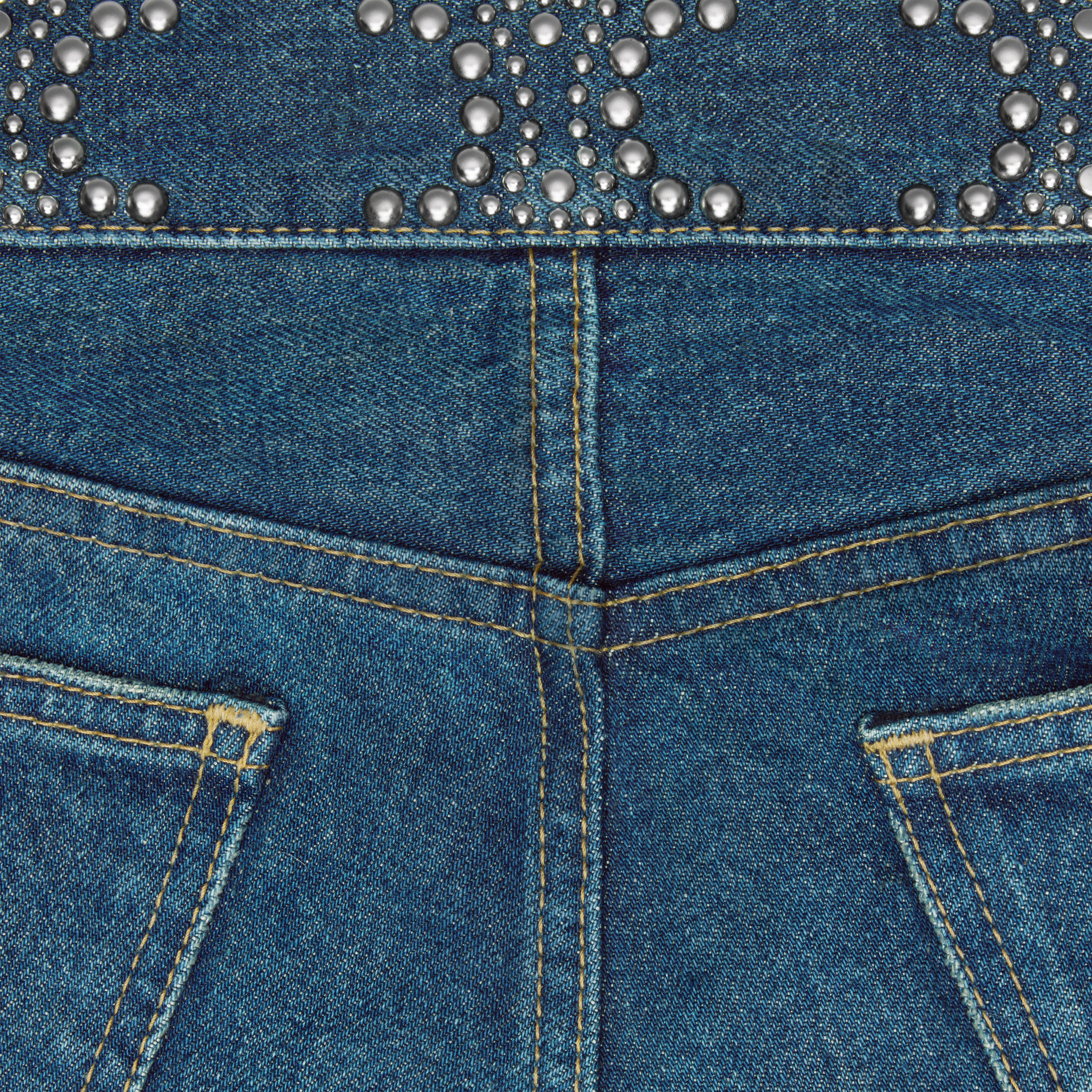 Celine Multi-pocket Denim Shorts In Blue