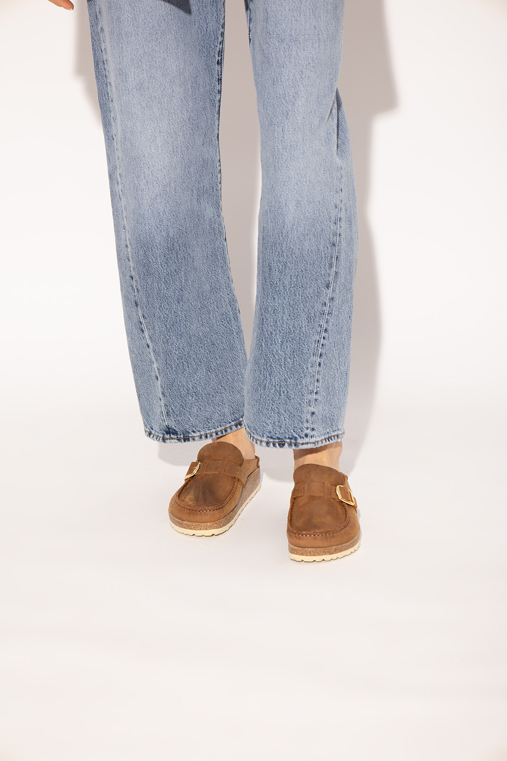 Birkenstock Buckley 30mm Mules In Brown