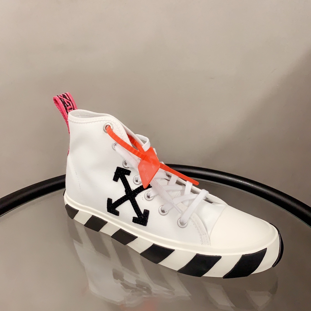 Shop Off-white Arrows Patch High-top Sneakers In White