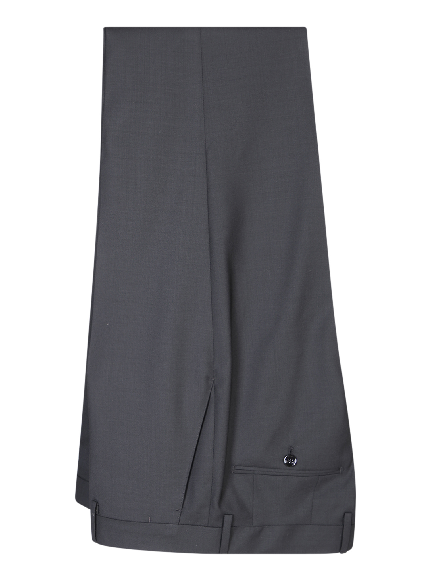 Lardini Single-breasted Wool Suit In Black