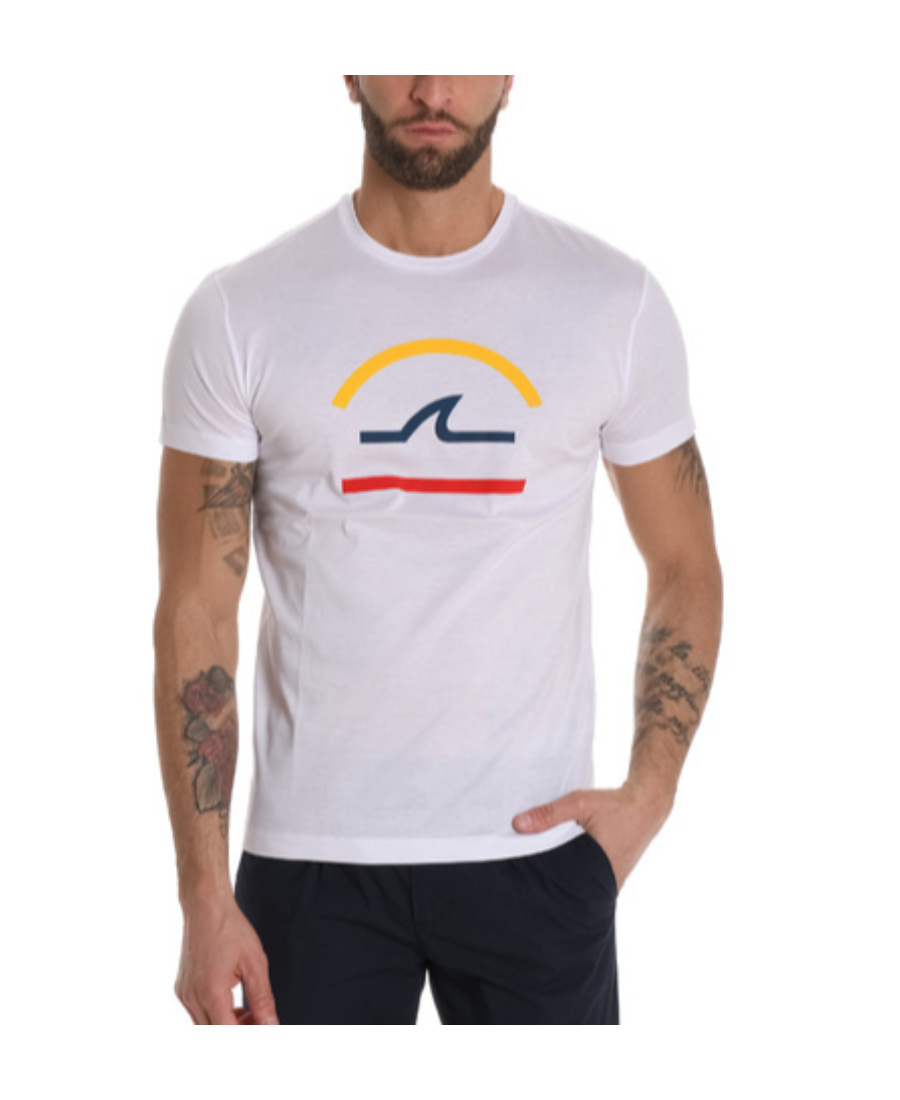 Shop Paul & Shark Short-sleeved T-shirt In White