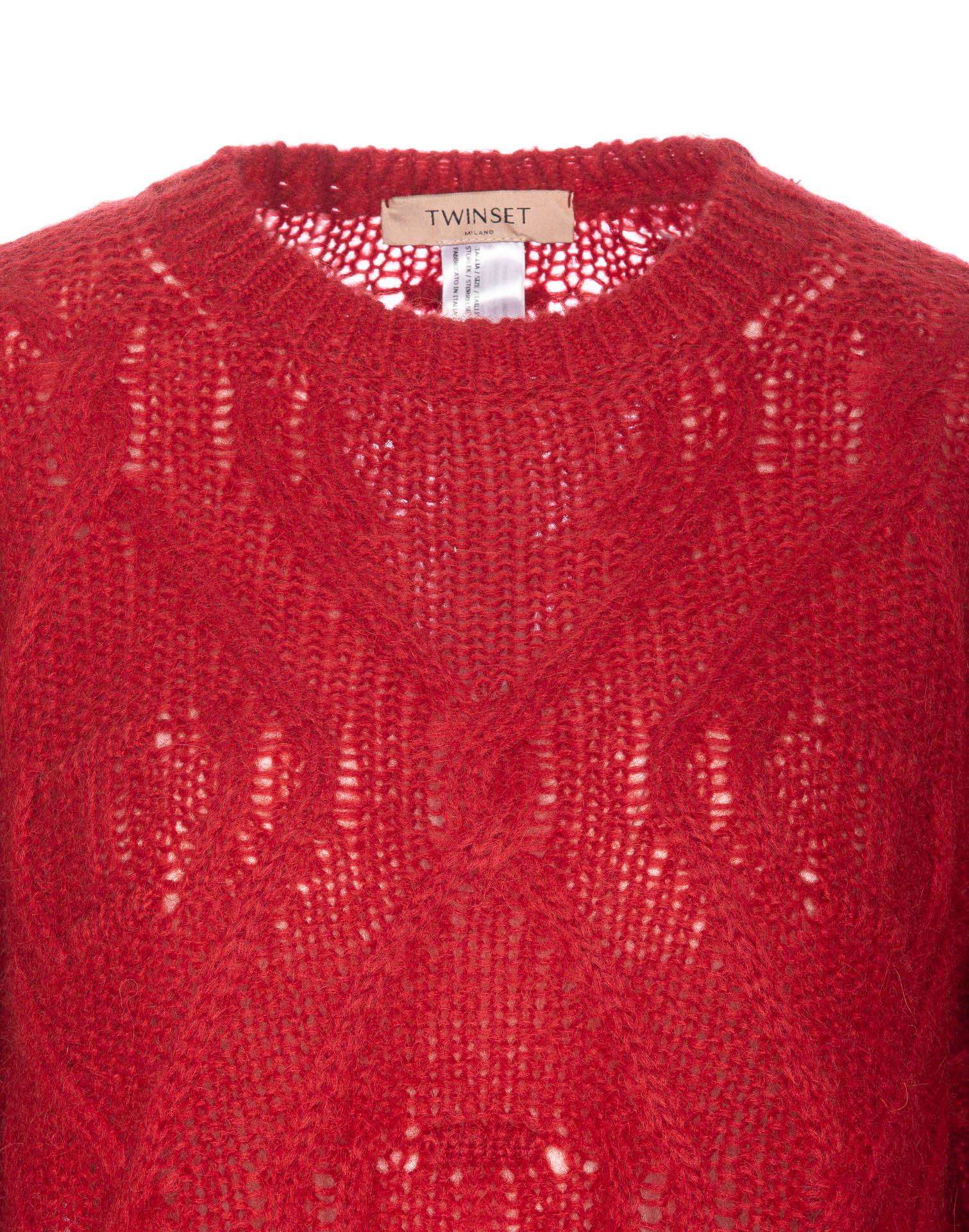 Shop Twinset Drop-shoulder Sweater In Red