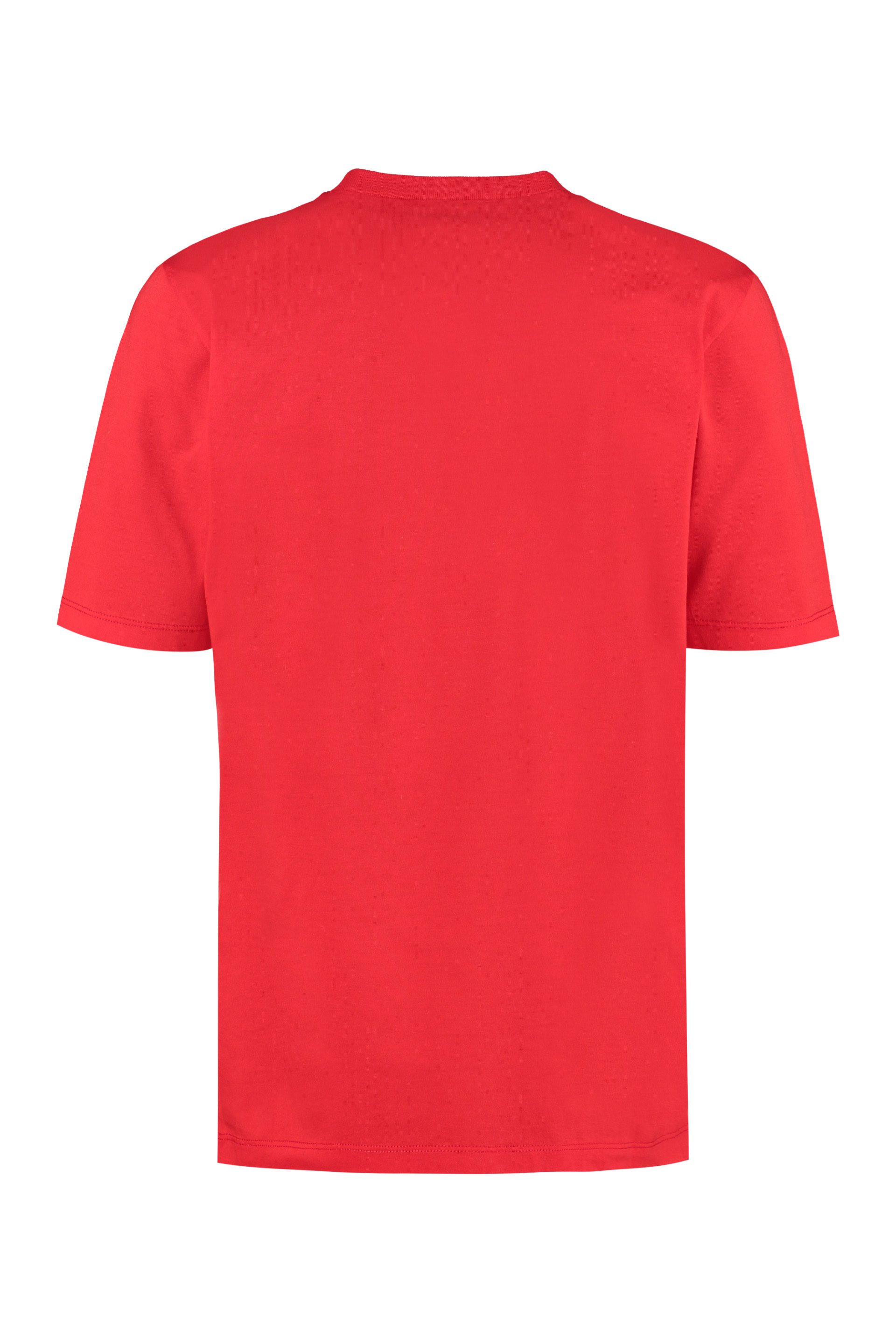 Dsquared2 Icon-print Crew-neck T-shirt In Red
