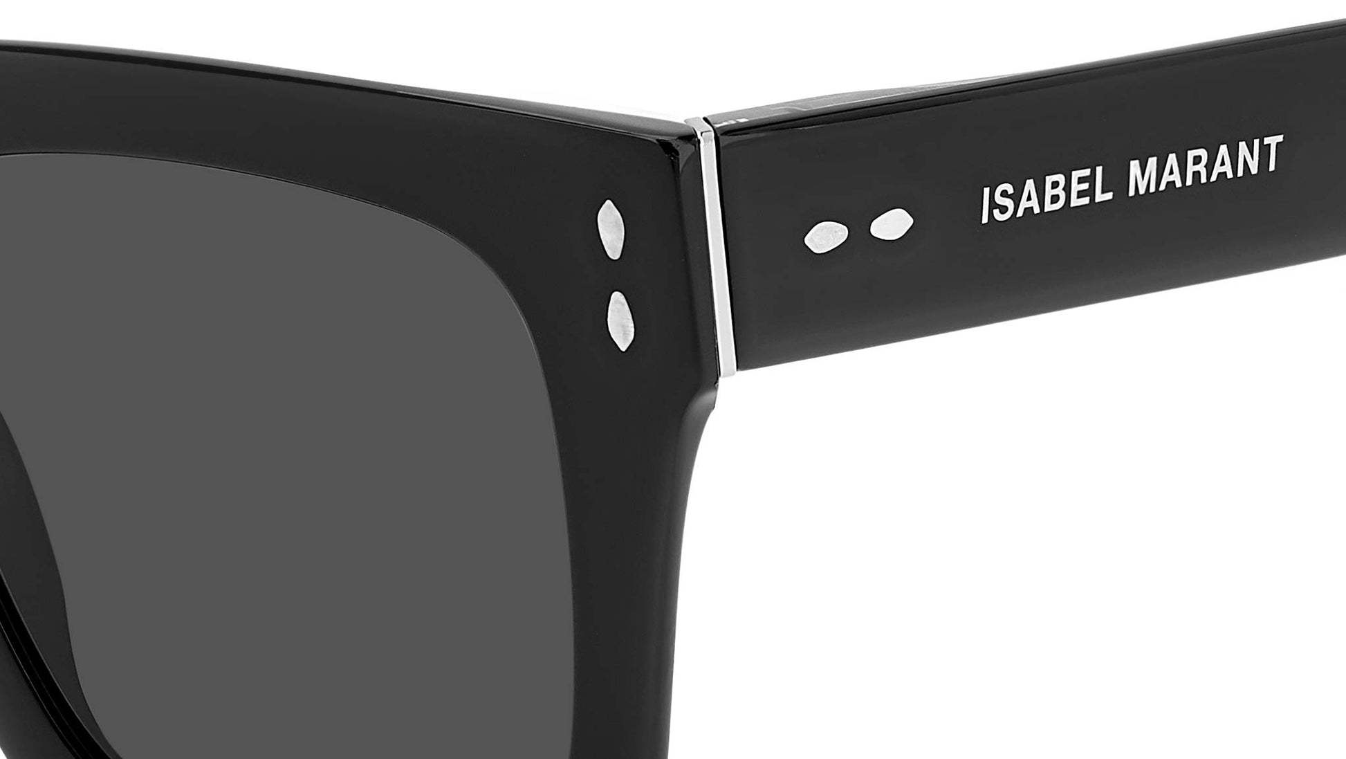 Isabel Marant 52mm Flared Rectangular Sunglasses In Black